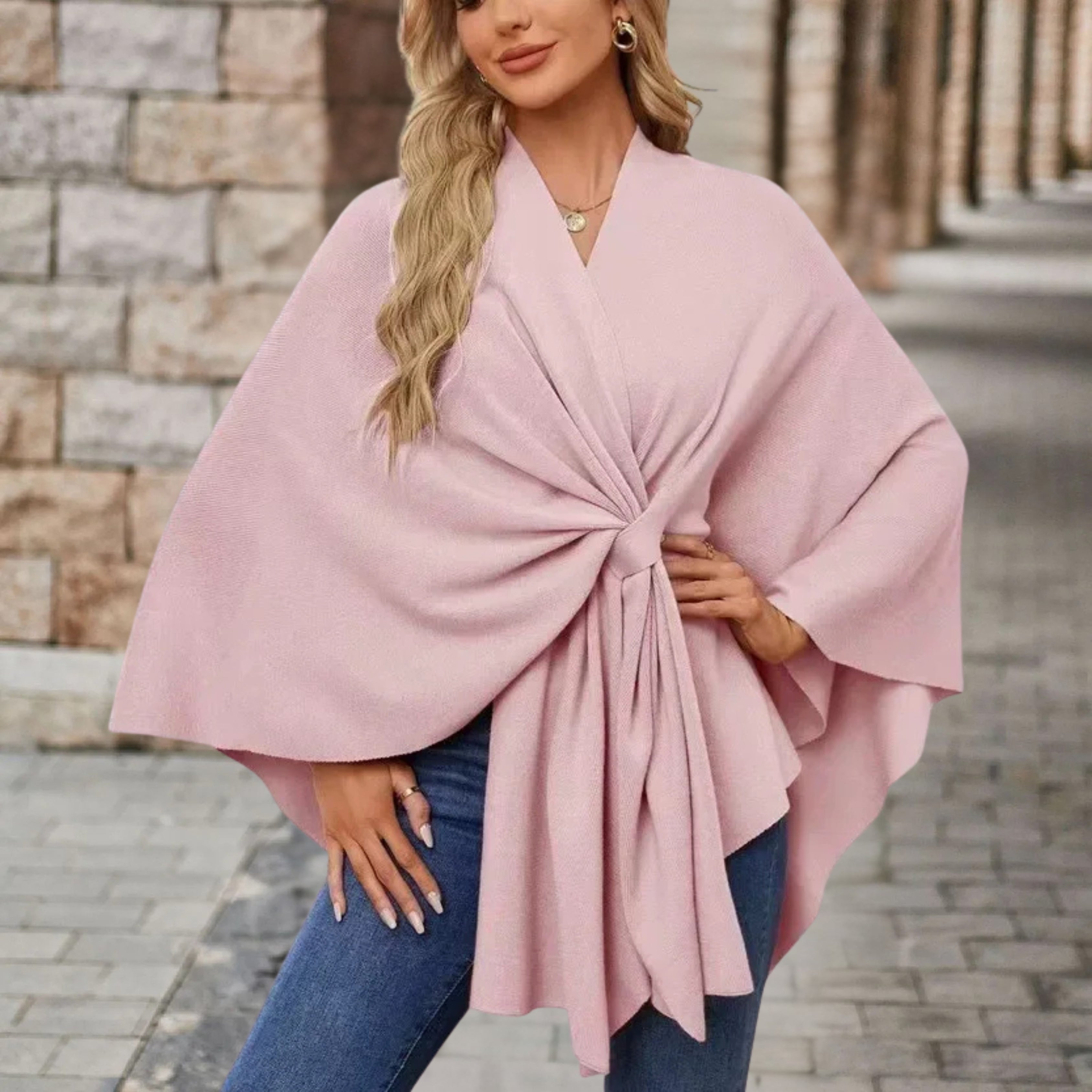 Silei | Elegant ponchotröja
