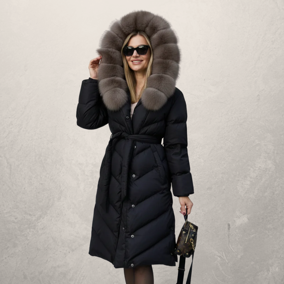 Christina | Elegant casual jacka med fuskpälskrage