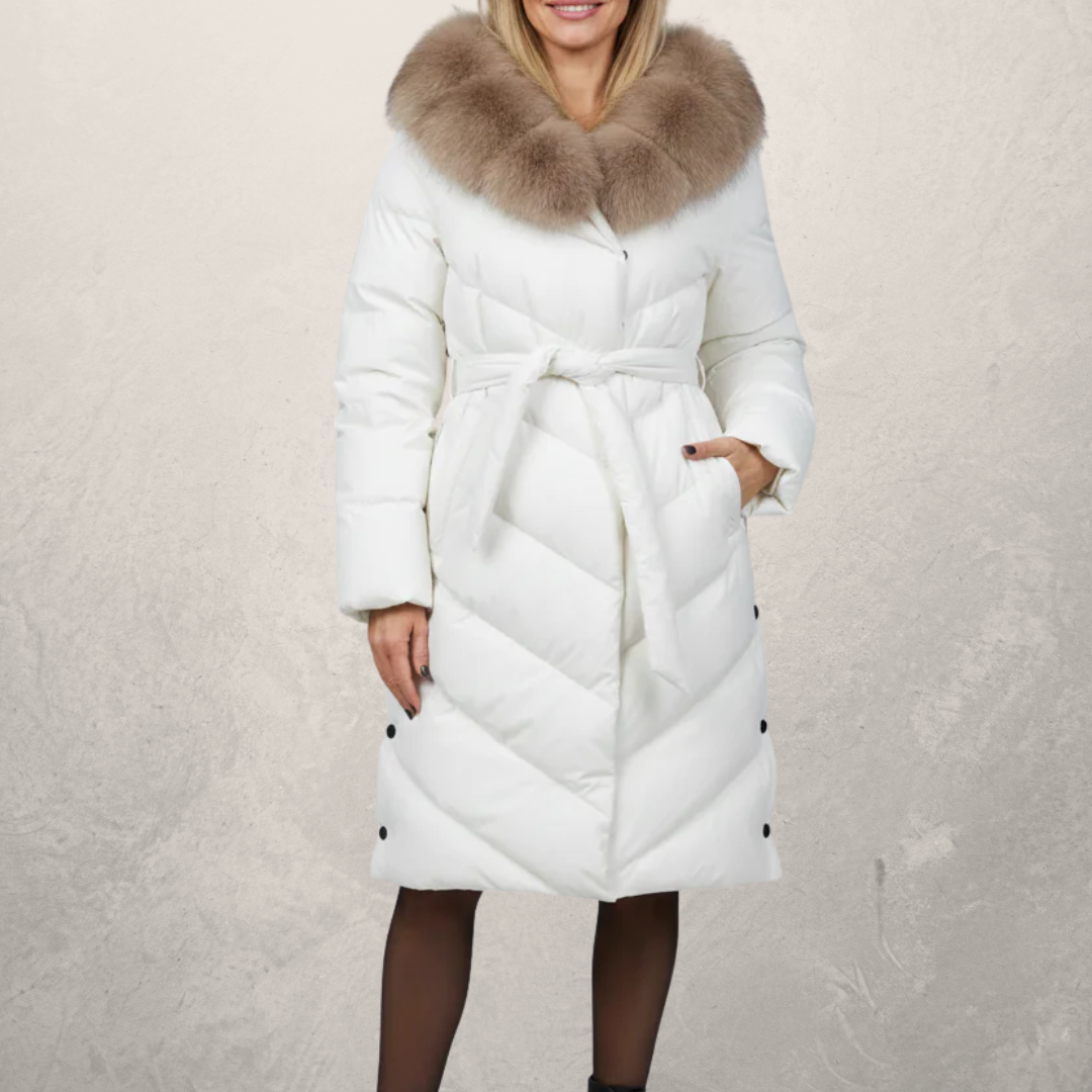 Christina | Elegant casual jacka med fuskpälskrage