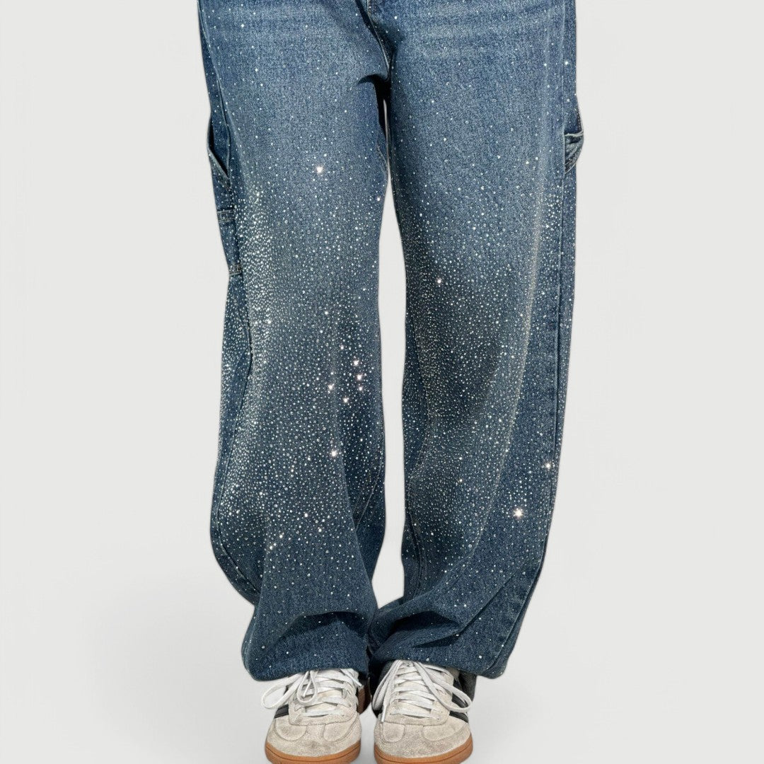 Luna Sparkle Denim – Jeans med avslappnad passform