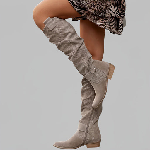 Quinn | Knähöga stövlar