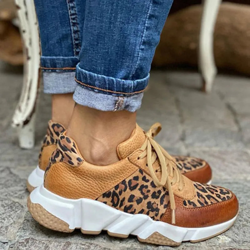 Ember | Bekväma Leopard Sneakers