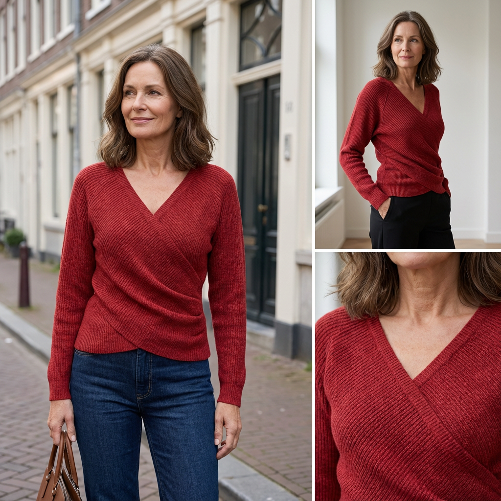 Lina™ | Elegant omslagstopp med smickrande v-hals