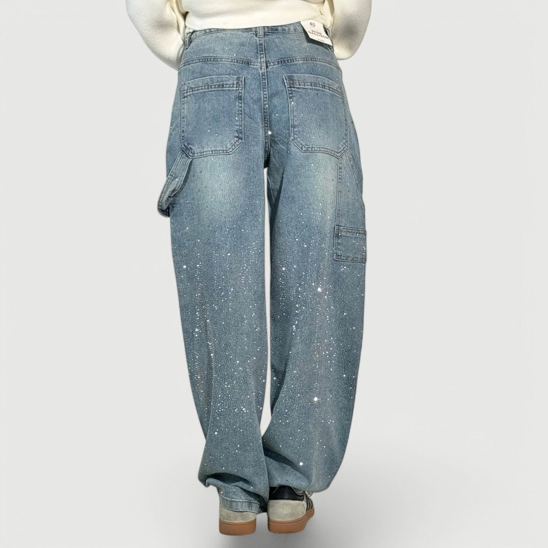 Luna Sparkle Denim – Jeans med avslappnad passform